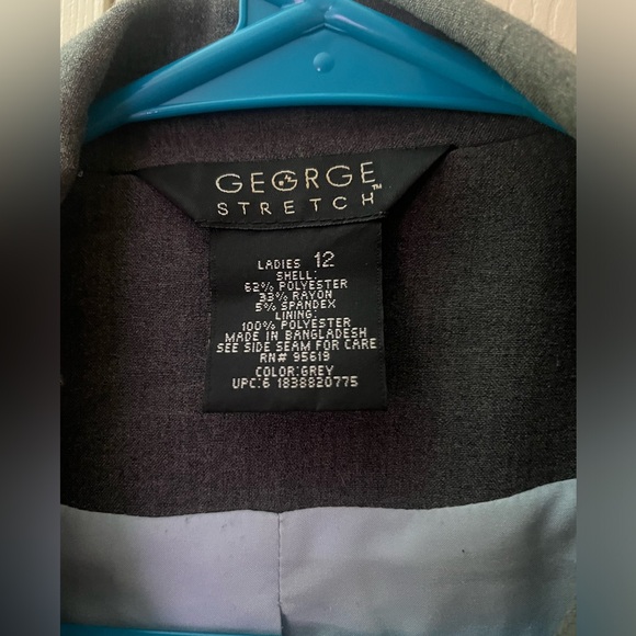 Grey Size 12 George Stretch Blazer - Picture 3 of 3